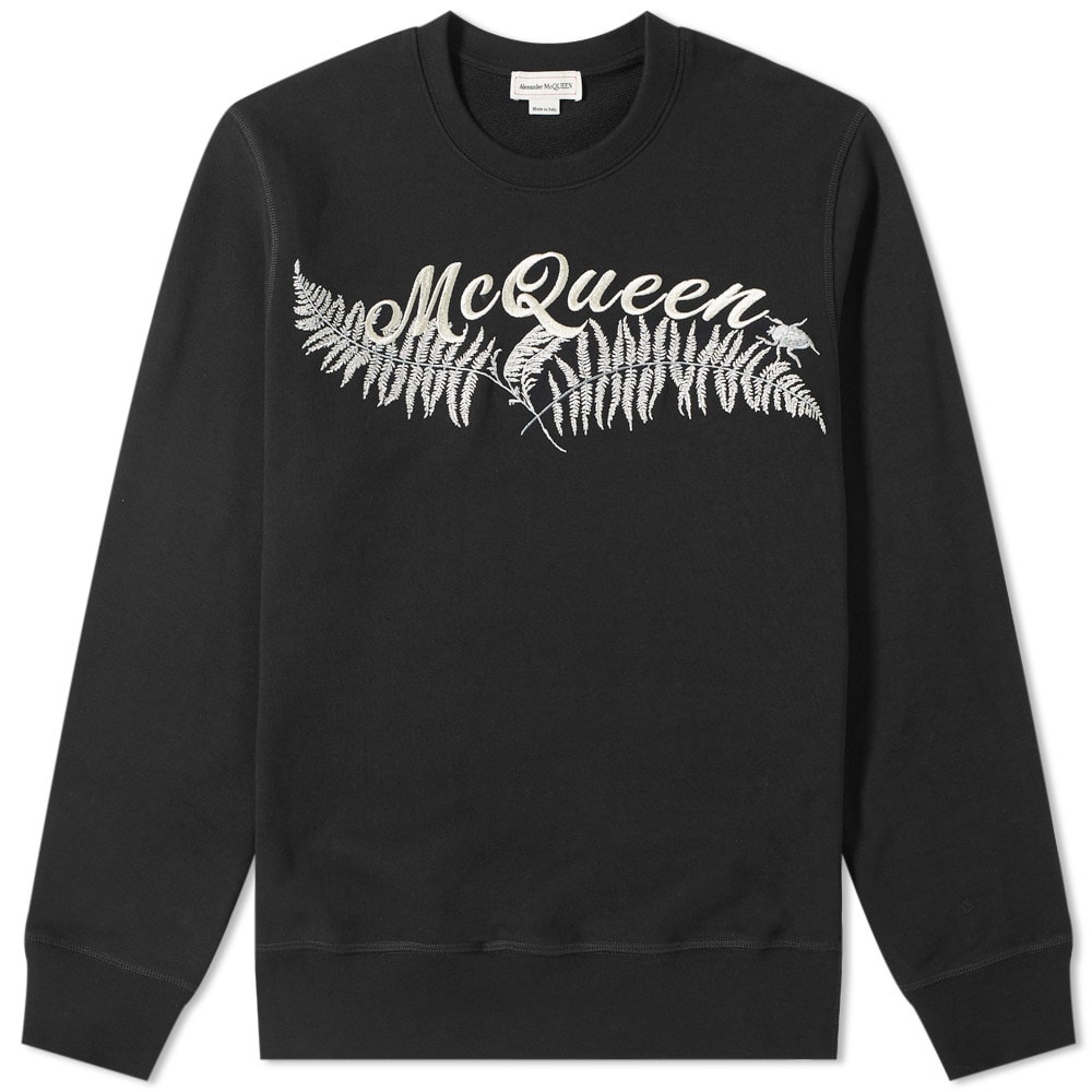 Alexander McQueen Fern Logo Embroided Sweat - 1