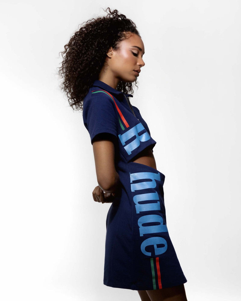 RHUDE LOGO POLO DRESS 4