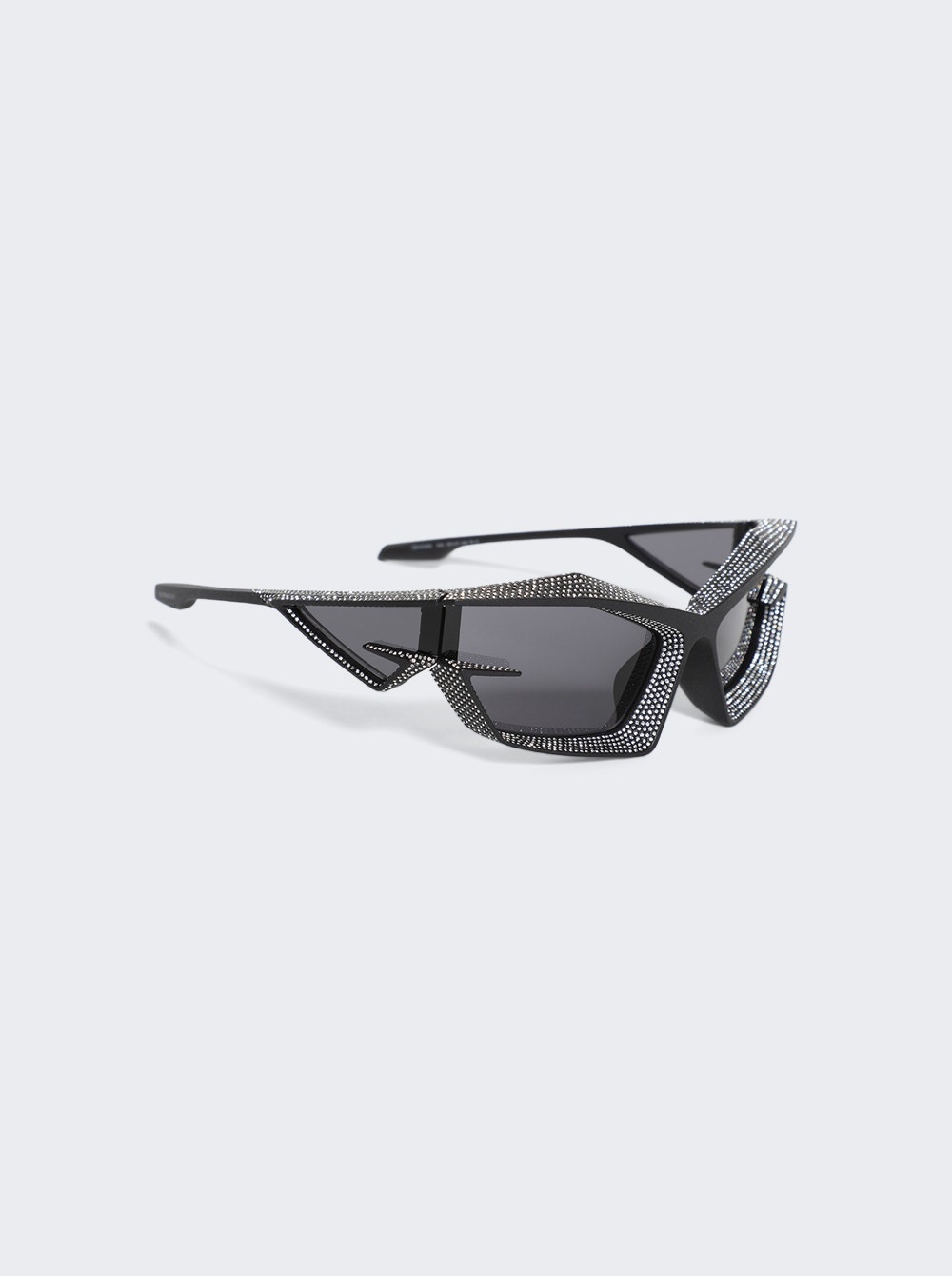 Giv Cut Sunglasses In Crystals Matte Black Smoke - 4