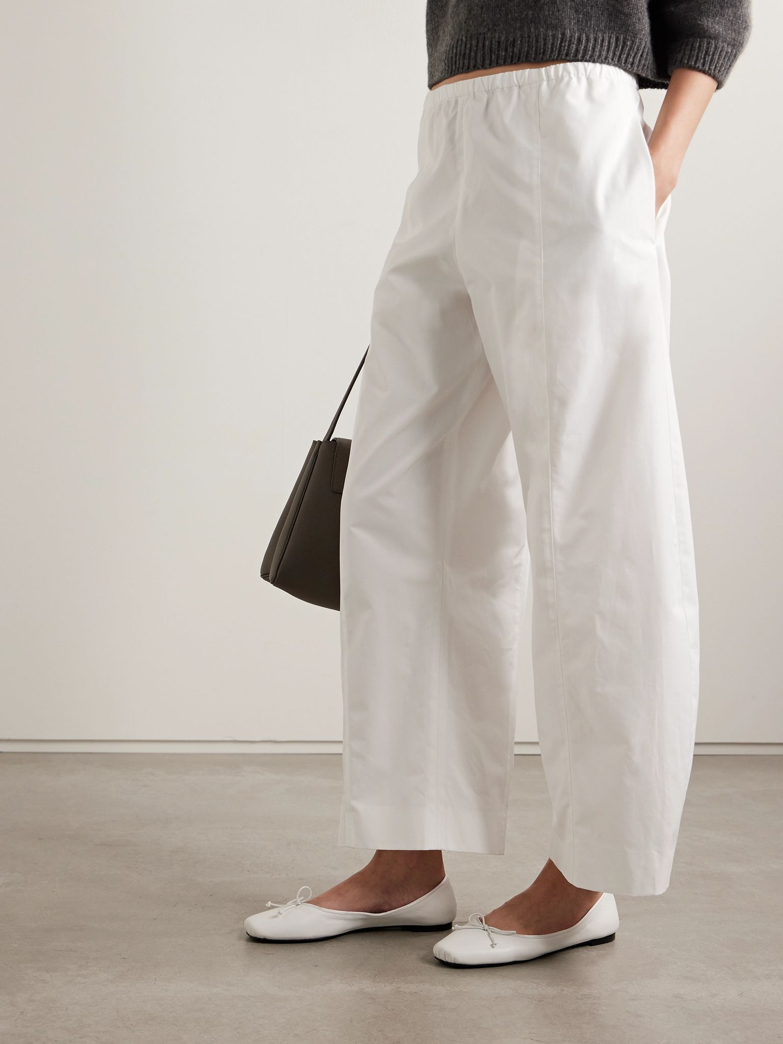 Charlotte leather ballet flats White - 2