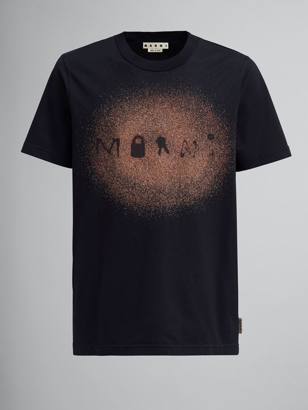 FOUND OBJECTS LOGO PRINT ORGANIC COTTON JERSEY T-SHIRT - 1