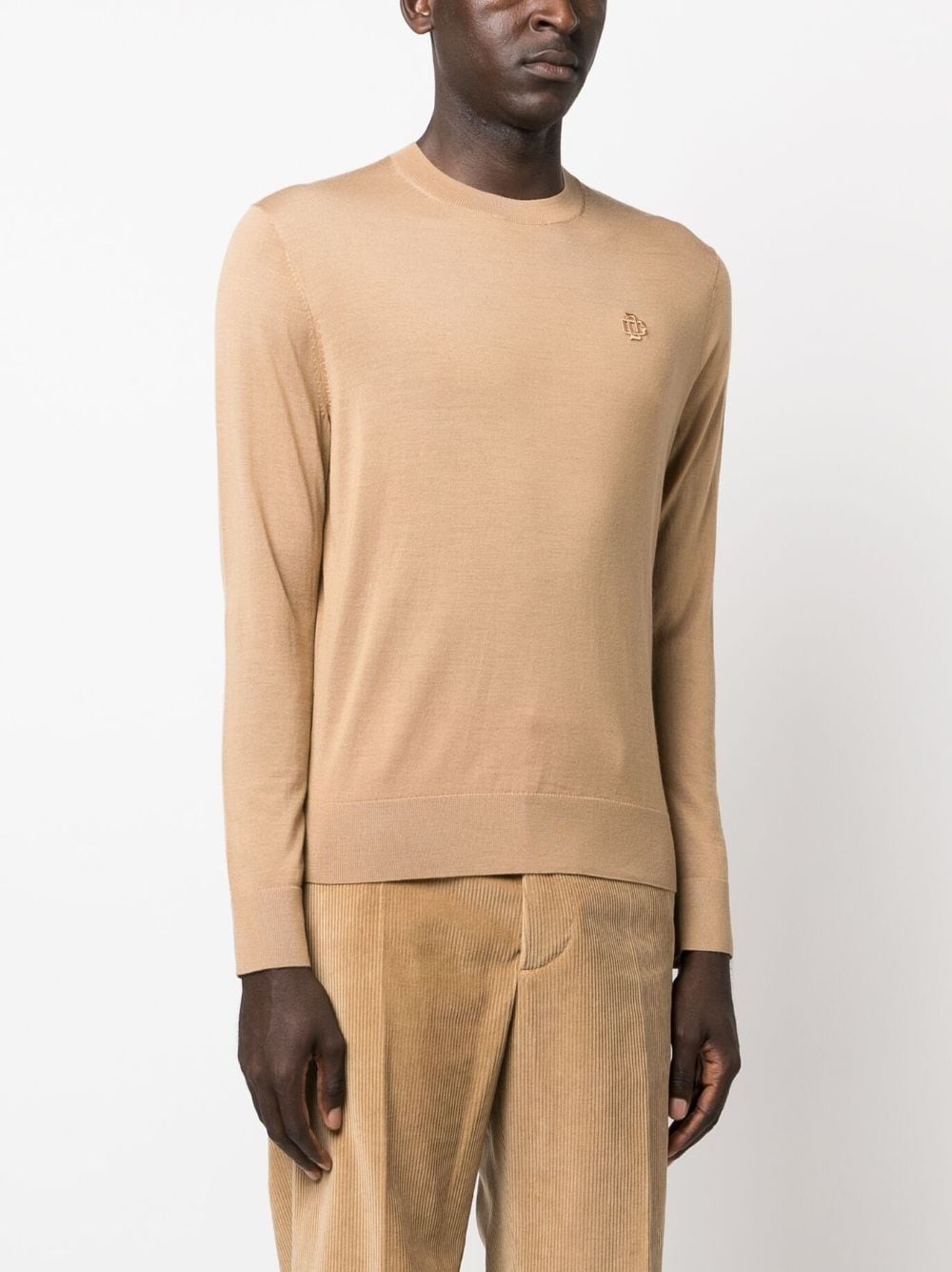 long-sleeved virgin wool sweatshirt - 3