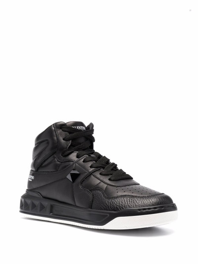 Valentino One Stud high-top sneakers outlook