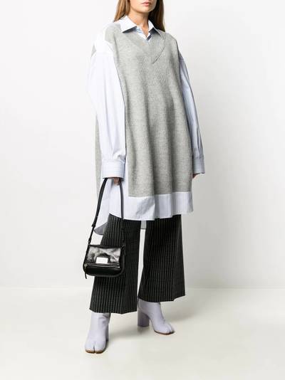 Maison Margiela oversized shirt with knit front outlook