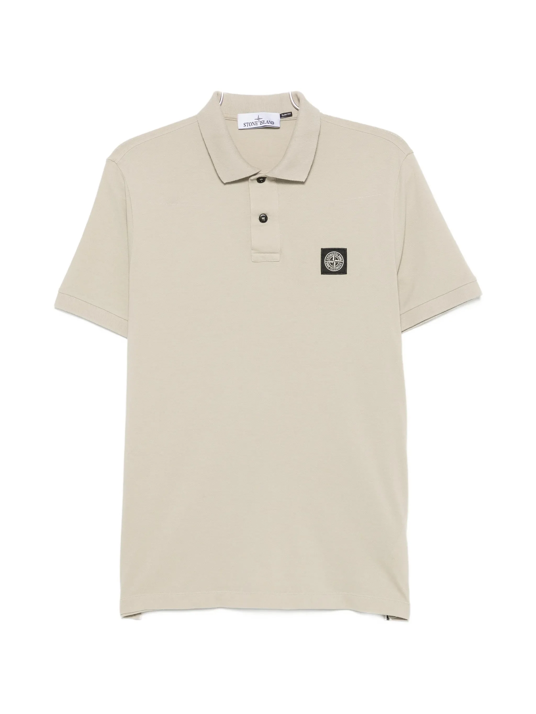 Stone Island Logo-patch Piqué Polo Shirt - 1