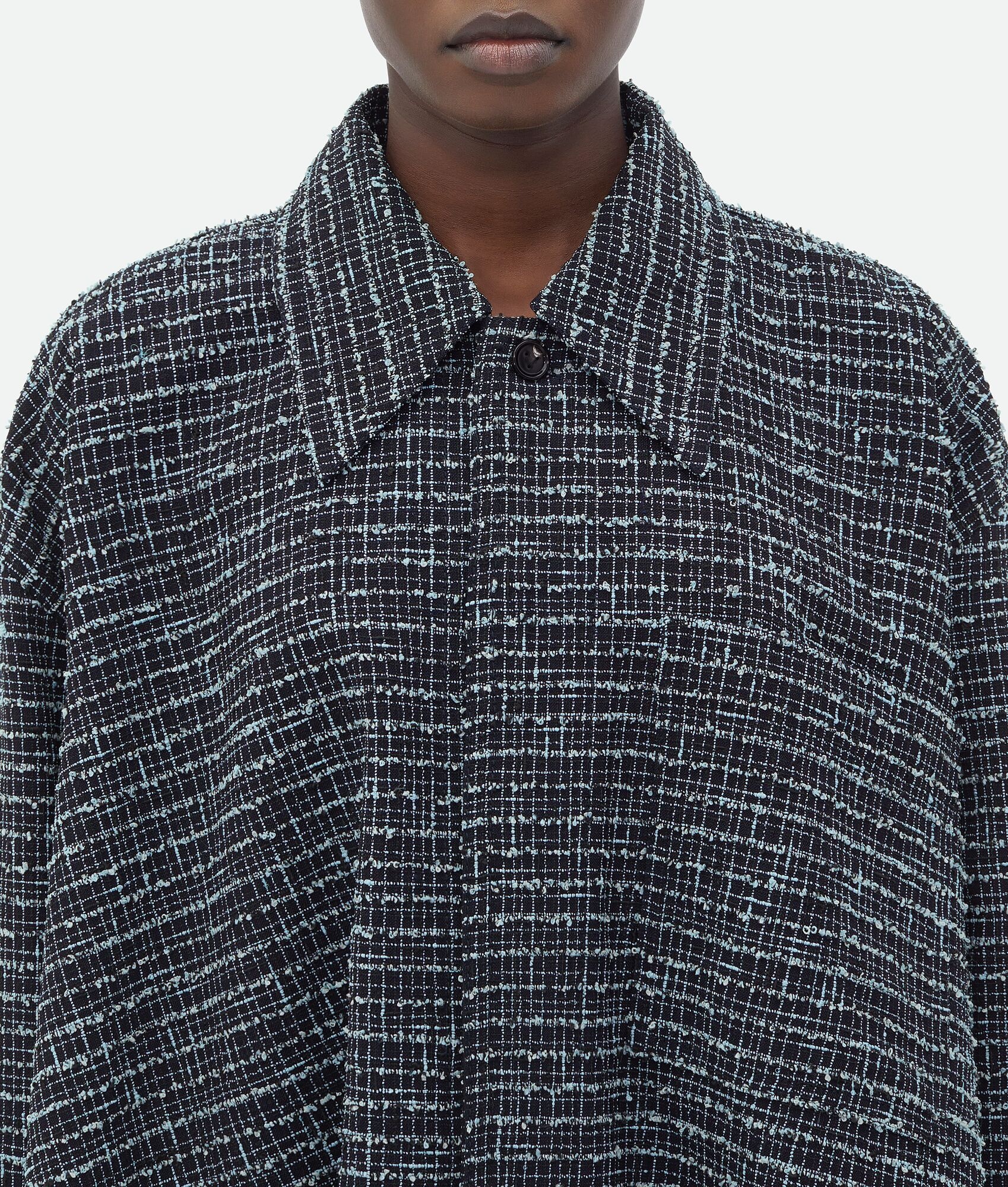 Structured Tweed Shirt Jacket - 5