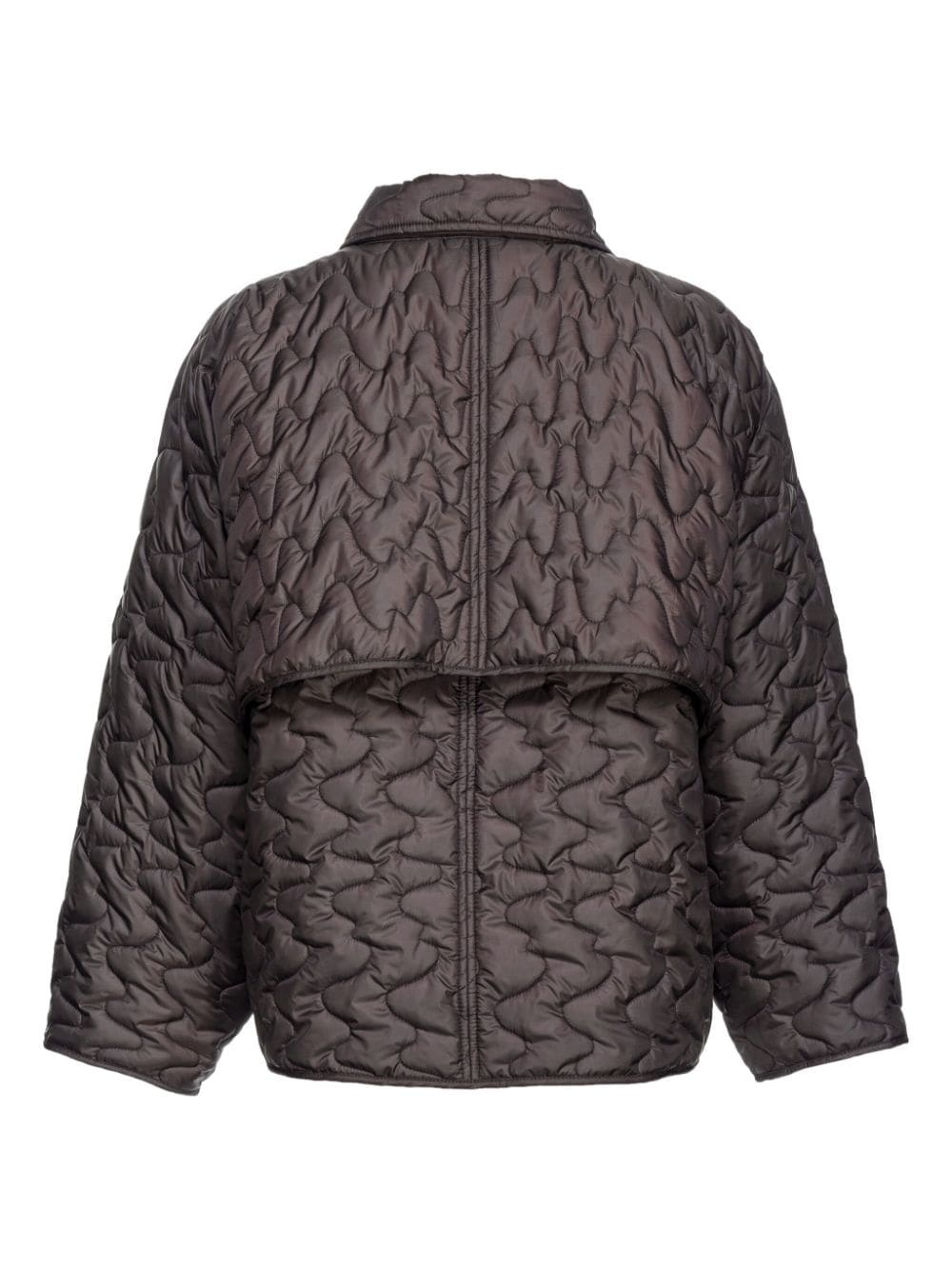 quilted press-stud jacket - 2