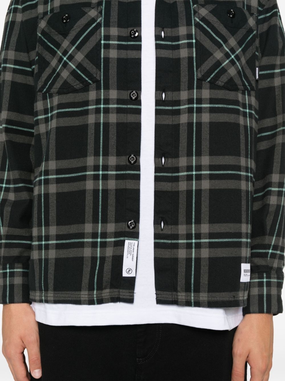 tartan-check shirt - 5