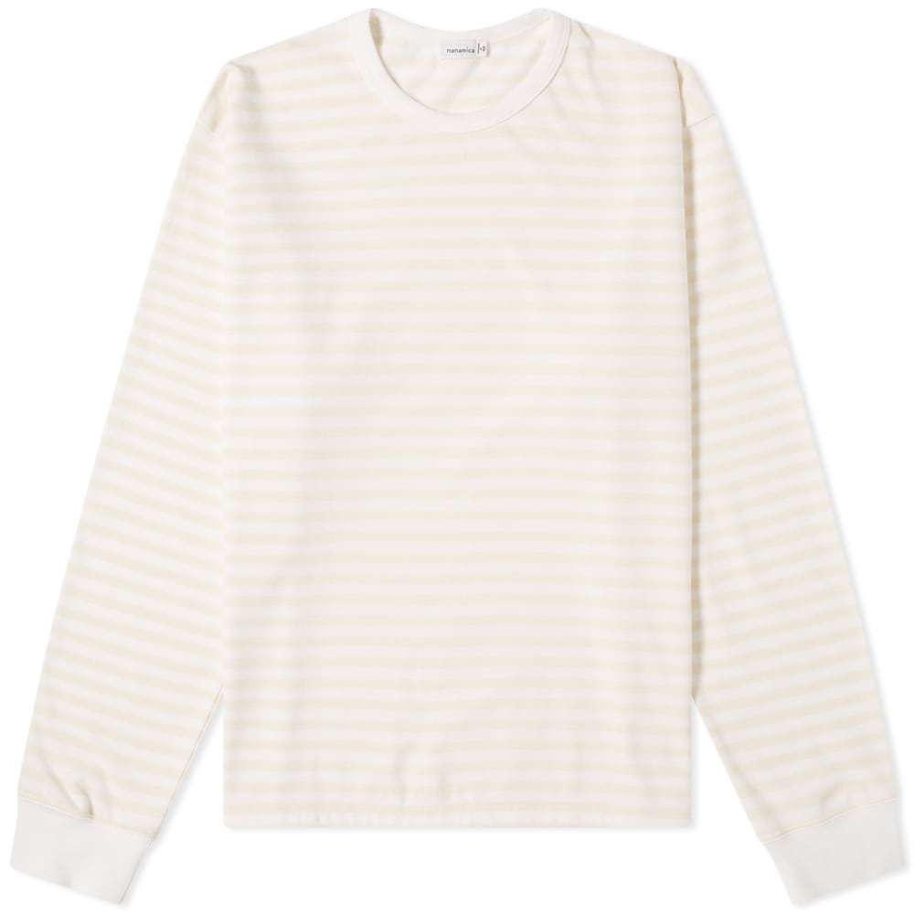 Nanamica Long Sleeve COOLMAX Stripe Tee - 1