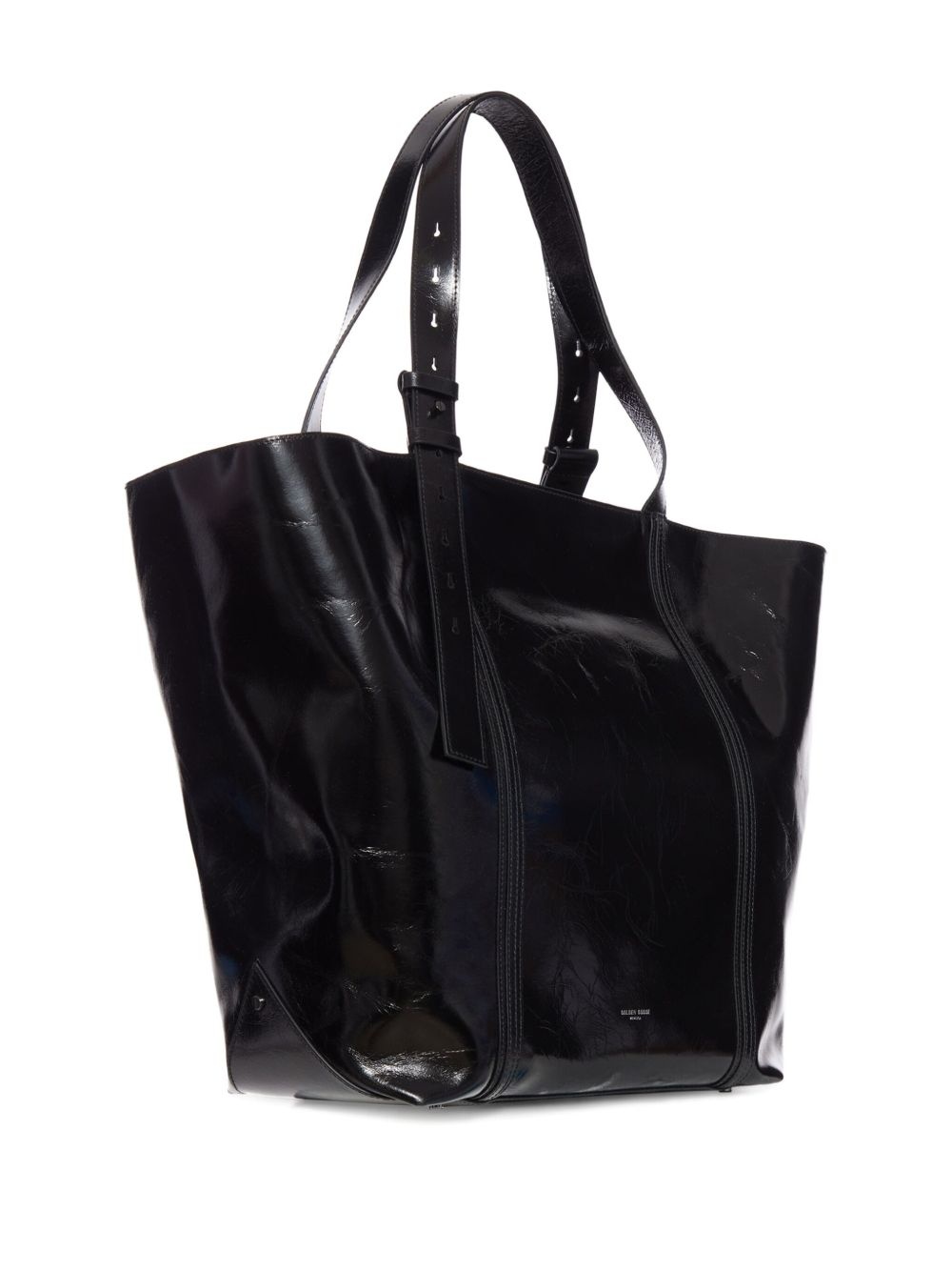 leather belt-detail tote bag - 2