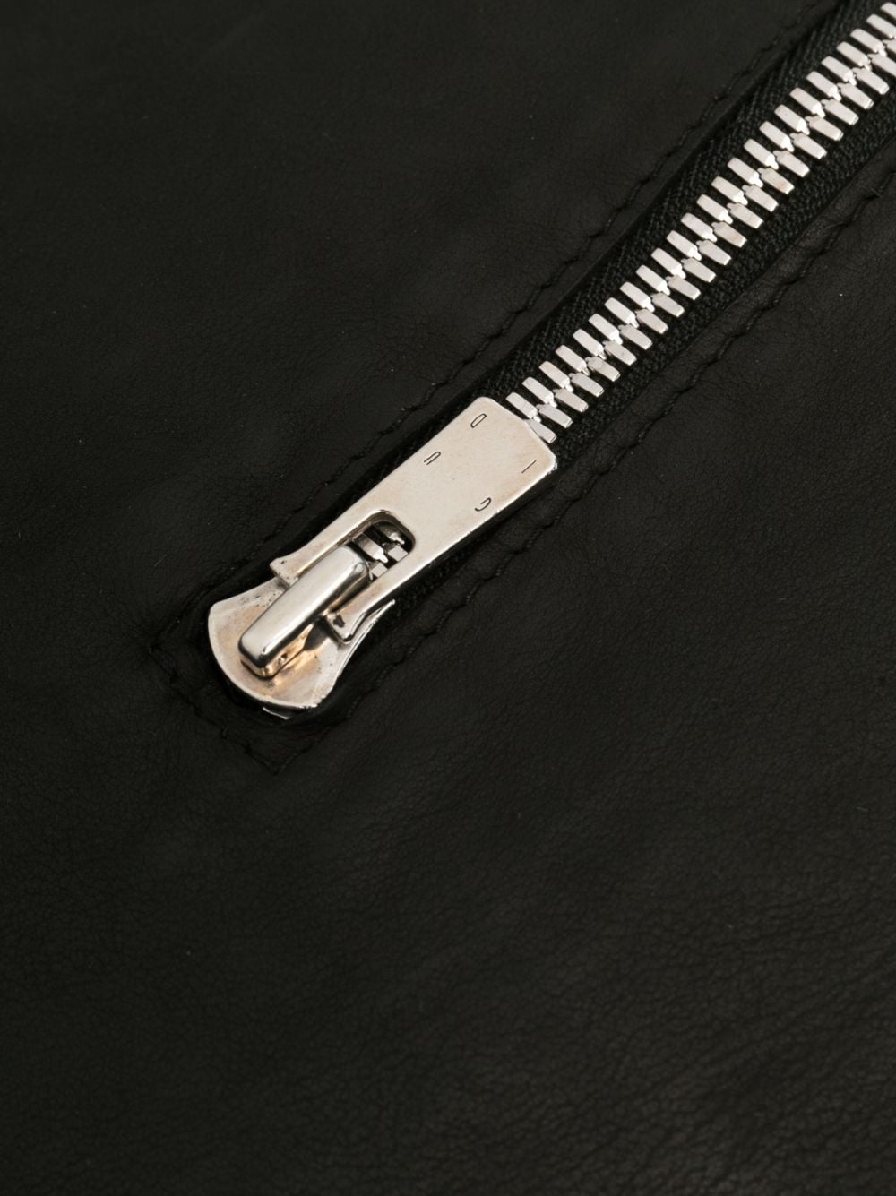 zip-up leather belt bag - 4