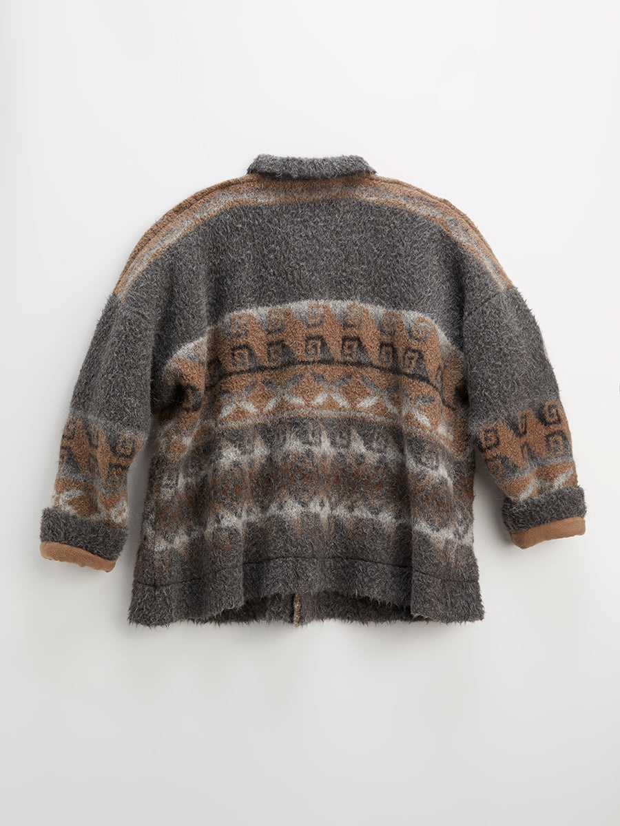 Montagnola 3/4 Coat Jacquard Mix - 8