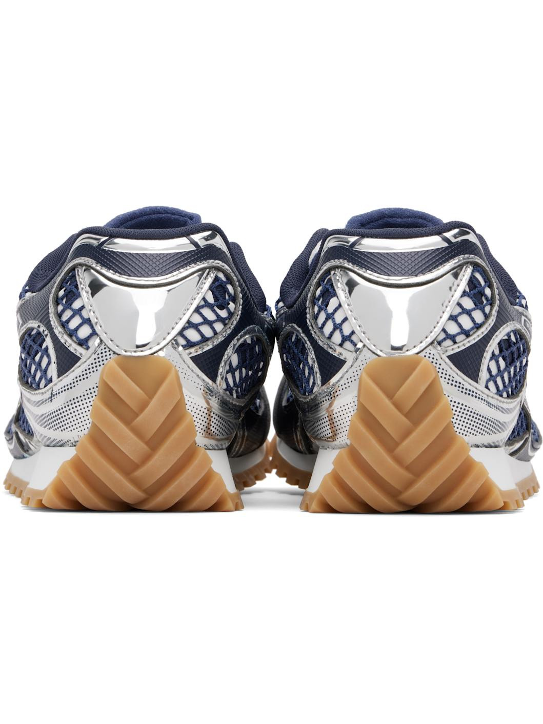 Navy & Silver Orbit Sneakers - 2