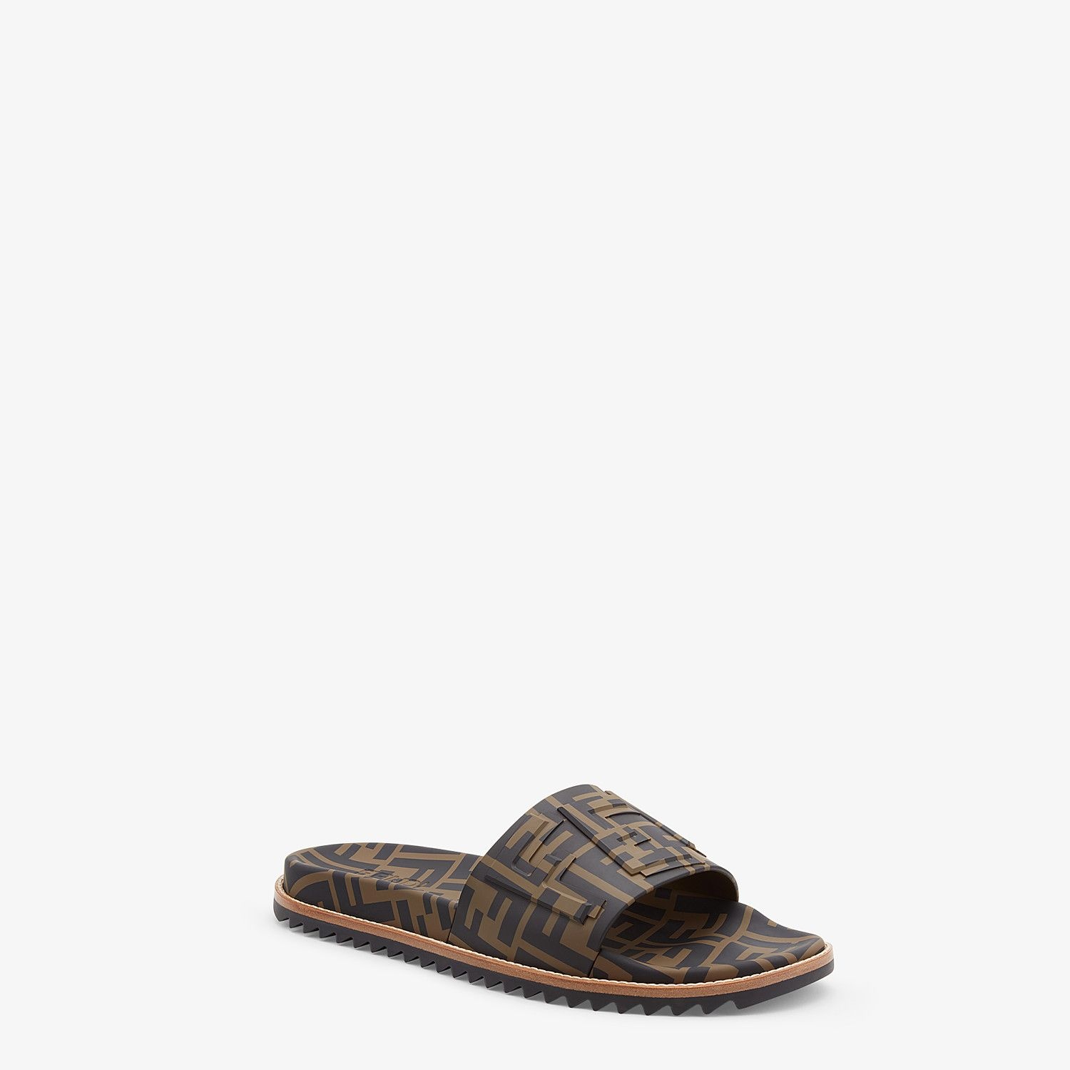 Brown TPU fussbett sandals - 2