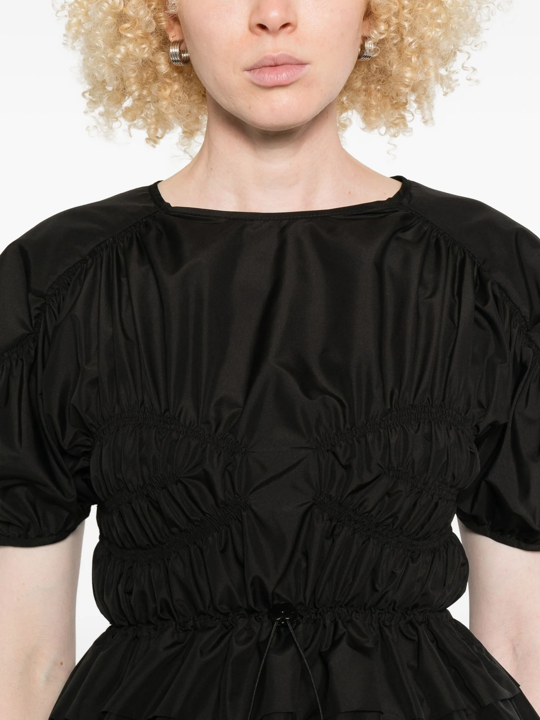Short Sleeve Peplum Top - 5