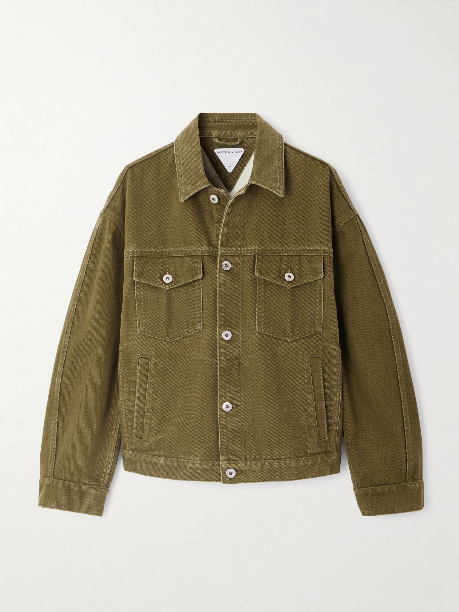Denim jacket Army green - 1