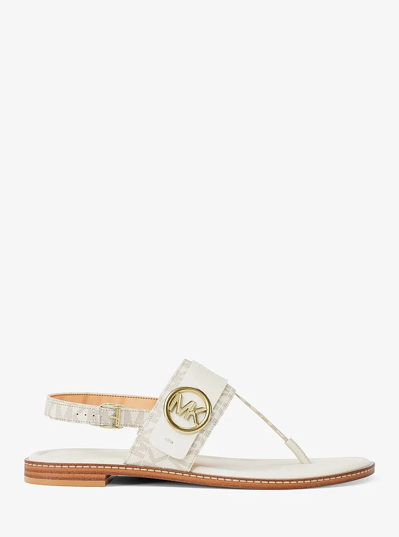 Carmen Signature Logo Thong Sandal - 1