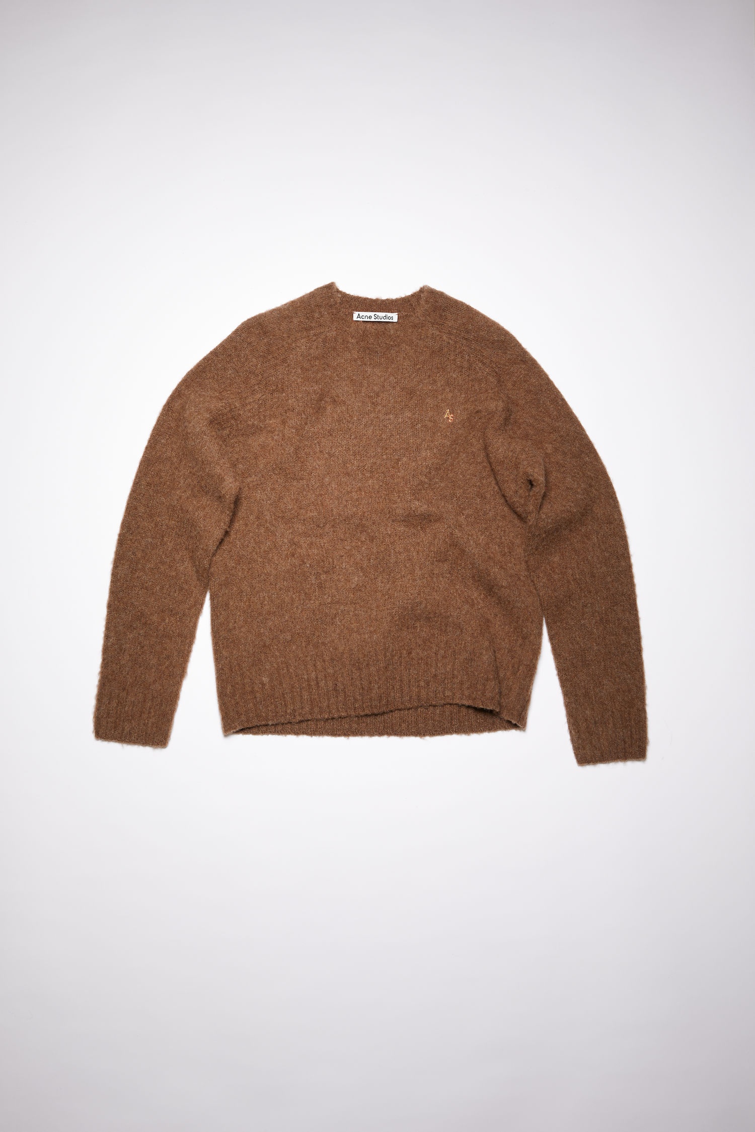 Crew neck sweater - Chocolate brown - 1