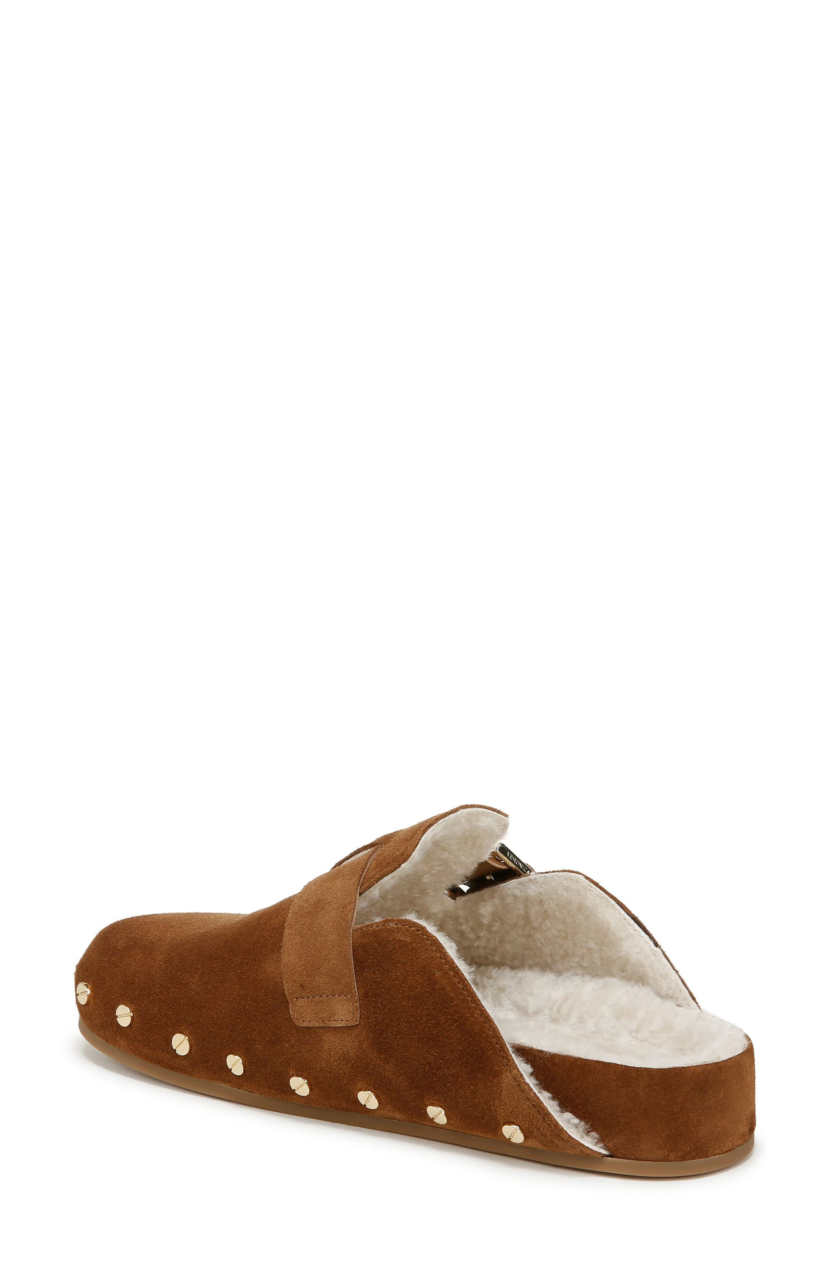 Veronica Beard Fern 2 Genuine Shearling Clog in Caramel at Nordstrom - 2
