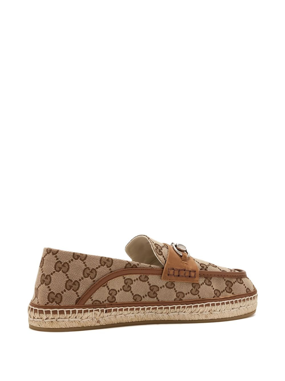 monogram-pattern horsebit espadrilles - 4