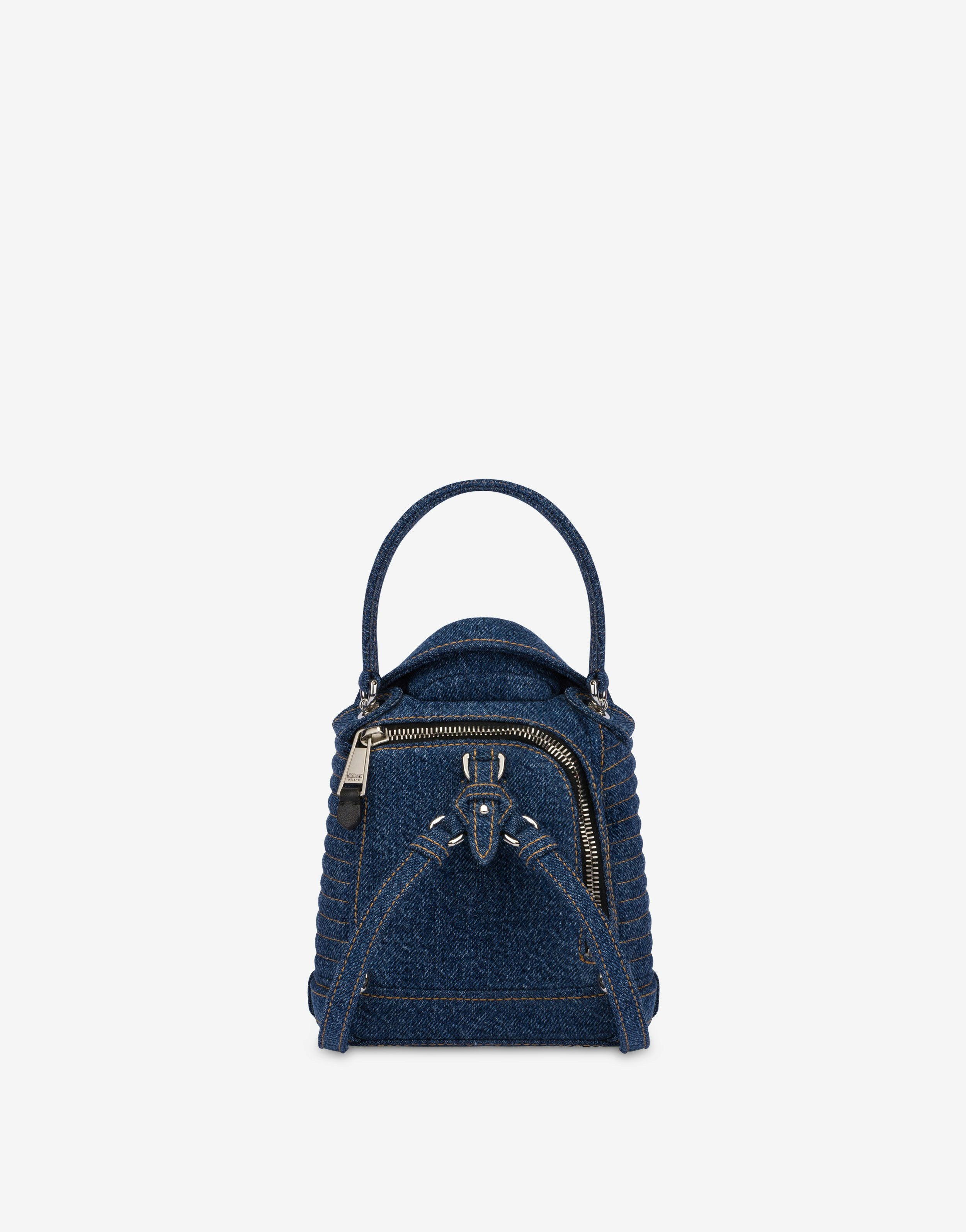 MINI DENIM BIKER BACKPACK - 2