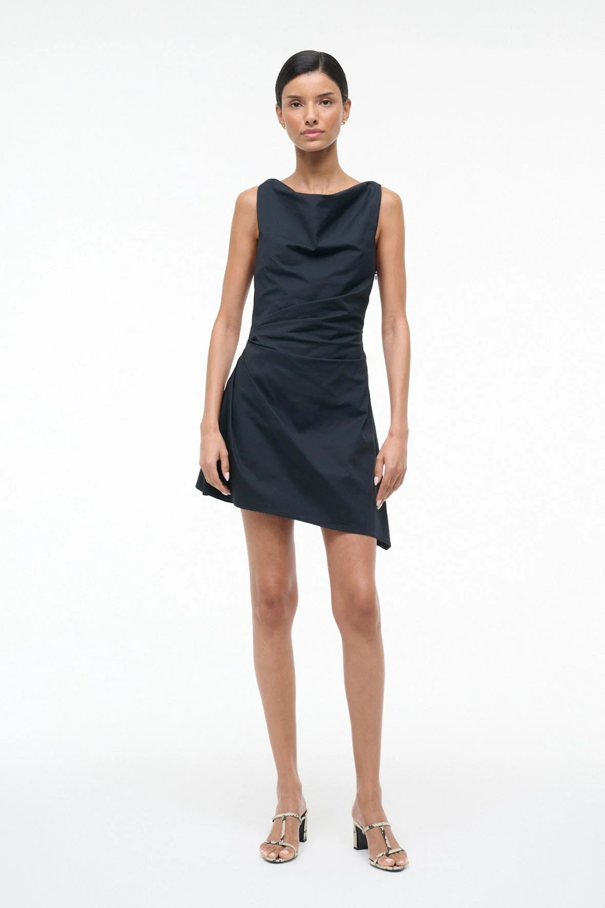 STAUD CALLIE MINI DRESS BLACK - 1
