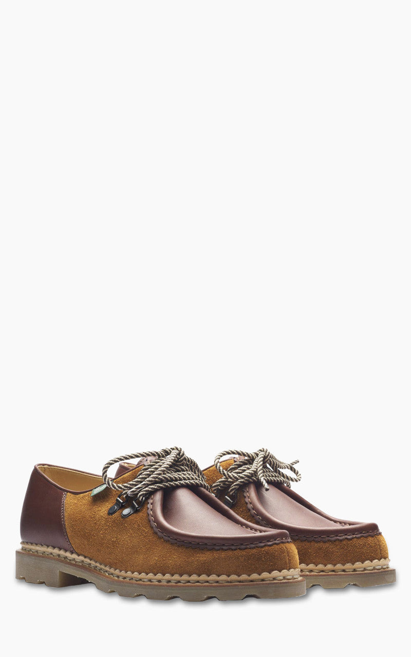 X ENGINEERED GARMENTS MICHAEL HOM ANNEAUX LISSE MARRON/VELOURS WHISKY - 2