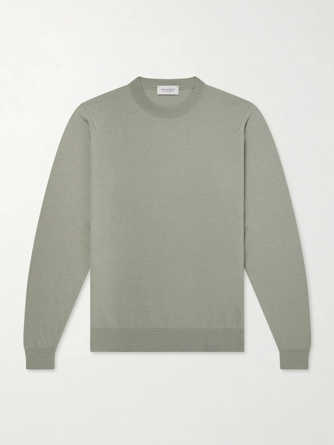 Honeycomb-Knit Merino Wool Sweater - 1