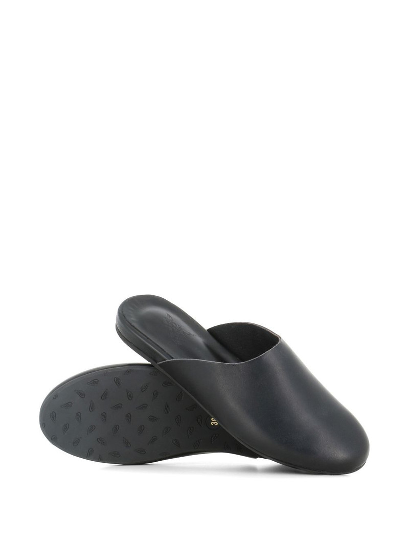 leather flat mules 5