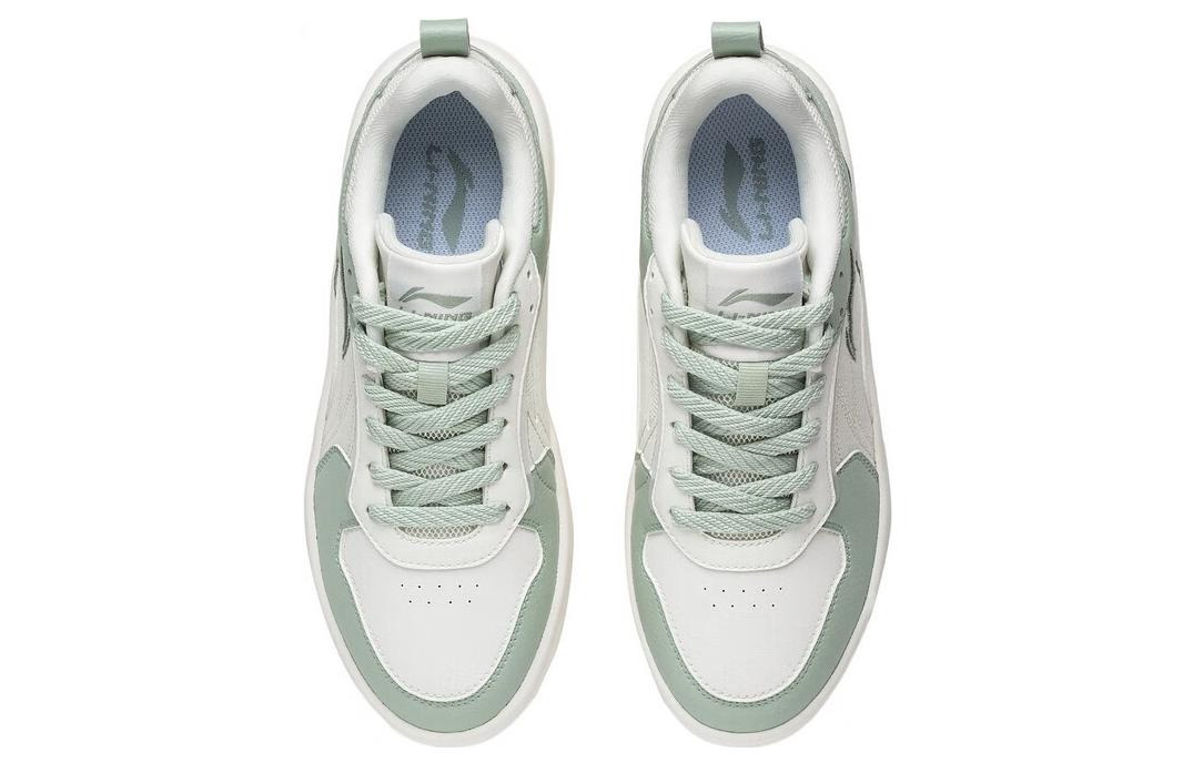 (WMNS) Li-Ning Xingchuan Skate Sneakers 'White Green' AGCT148-1 - 5