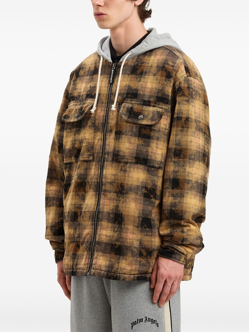 checkered zip-fastened hoodie 4