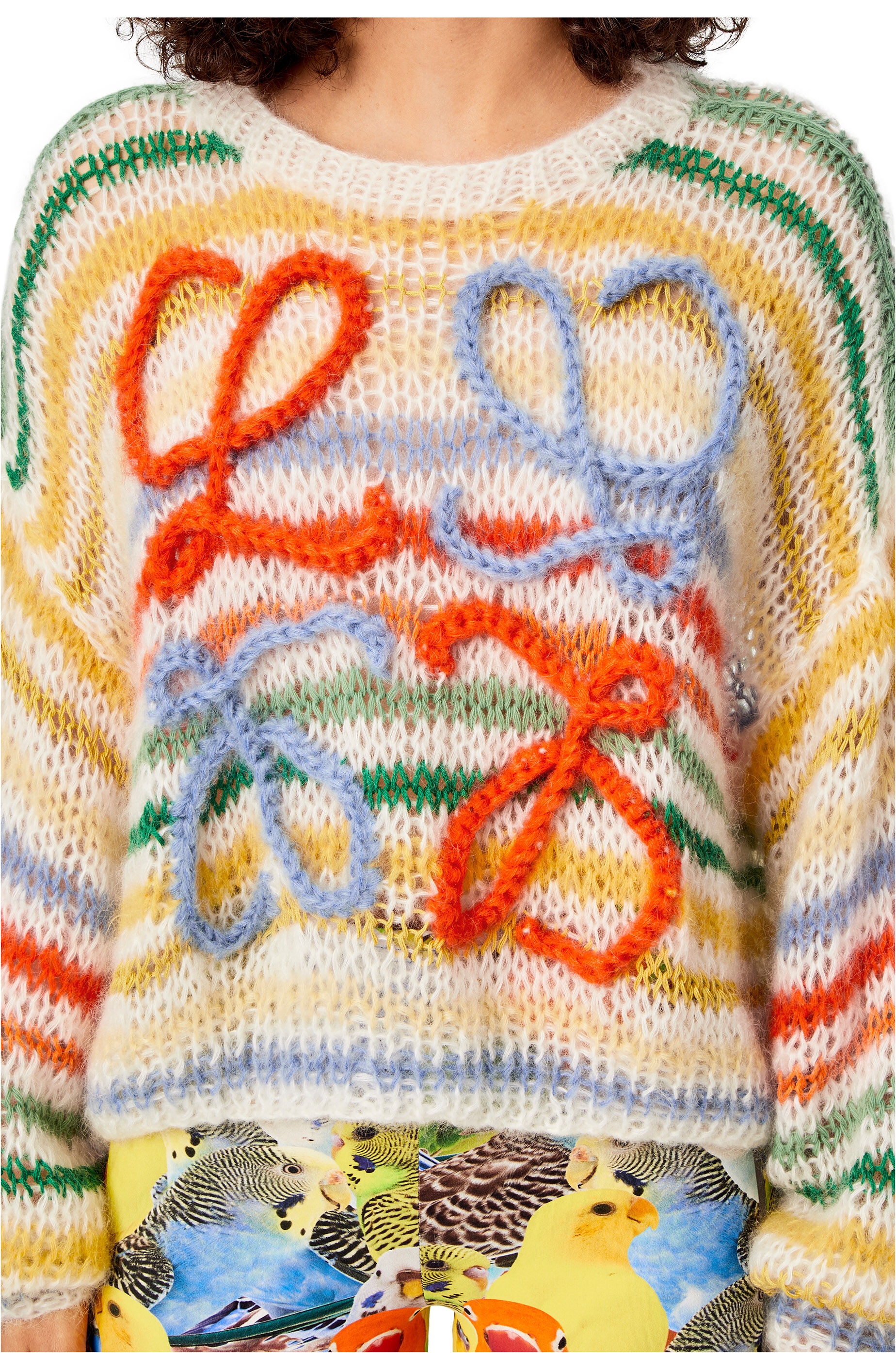 Stripe sweater in mohair - 5