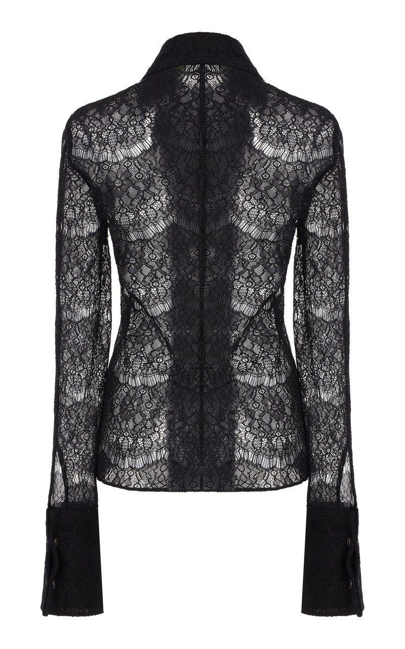 FITTED LACE SHIRT BLACK 9