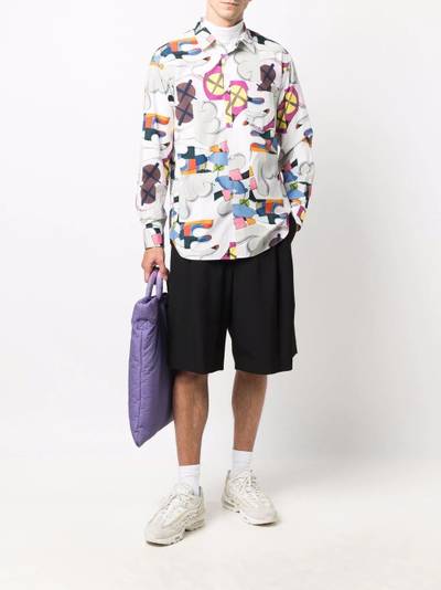 Comme des Garçons SHIRT graphic-print cotton shirt outlook