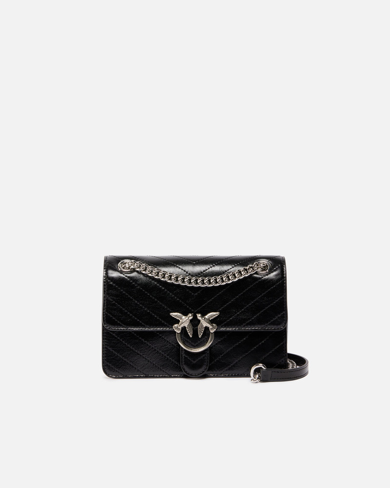 MINI LOVE BAG ONE LIGHT SMALL HANDBAG IN CHEVRON LEATHER 1