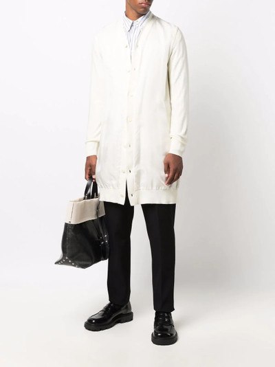 Comme des Garçons Homme Plus longline wool cardigan outlook