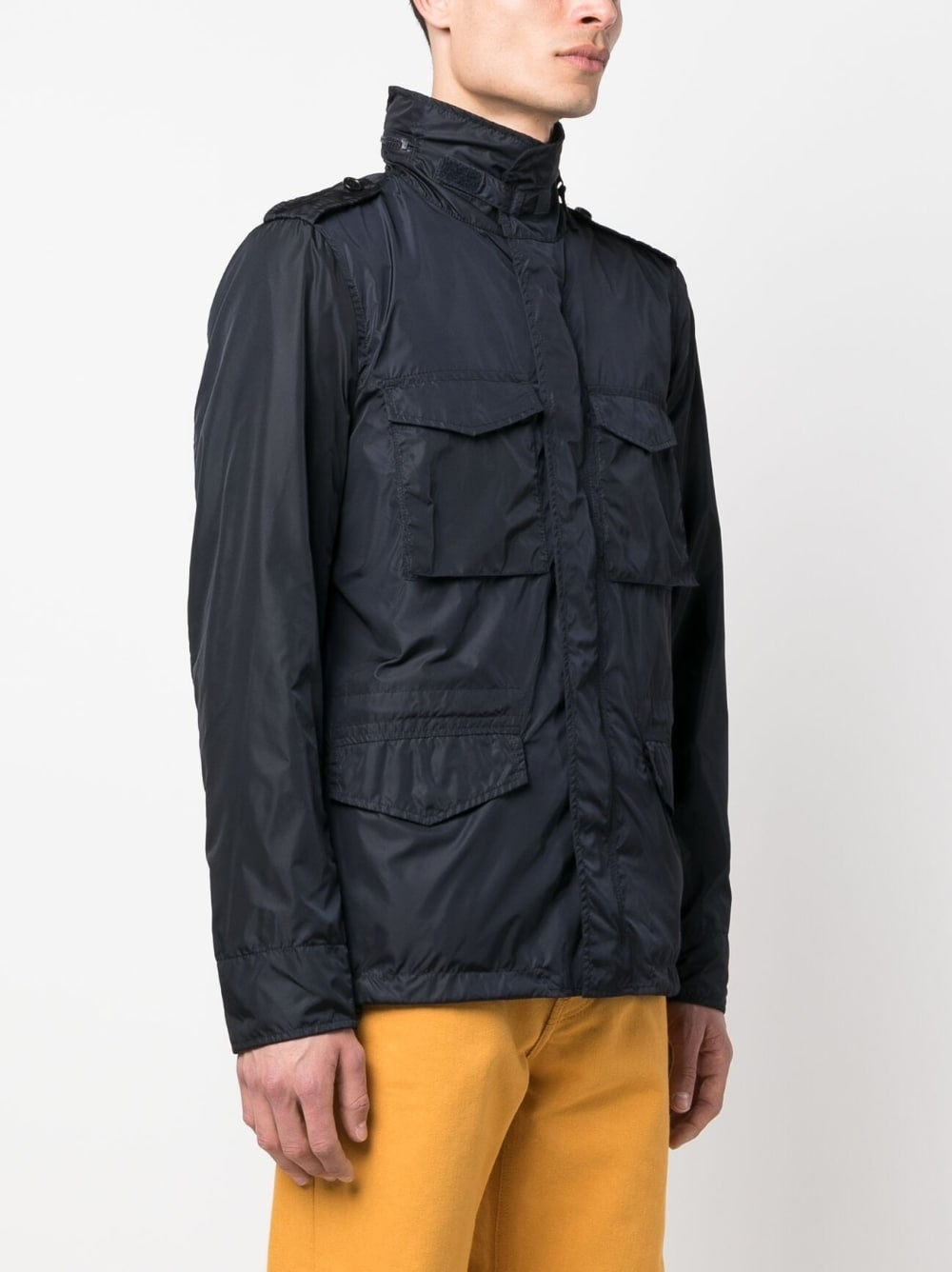 concealed-hood waterproof windbreaker - 3