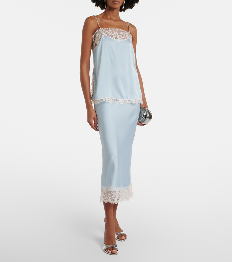 Hanna lace-trimmed satin camisole 6