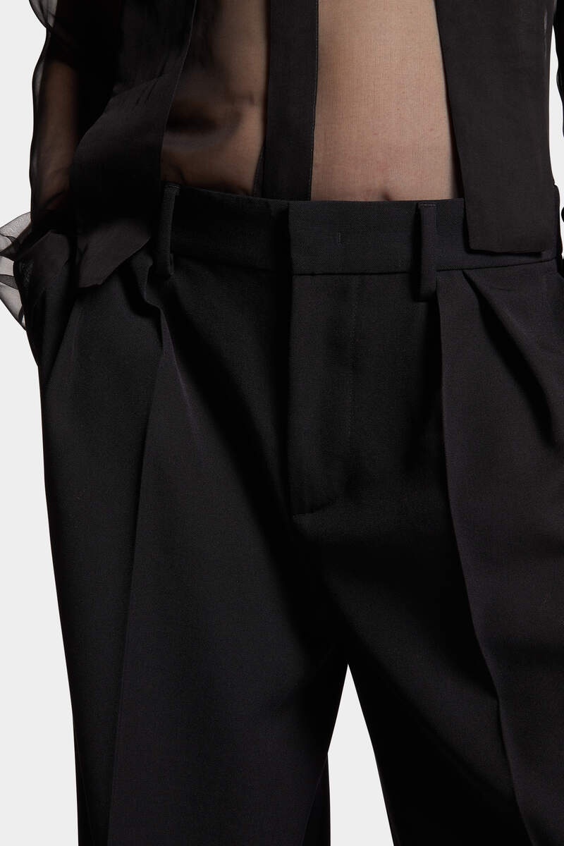 STRETCH WORSTED WOOL GIANT TROUSERS - 5