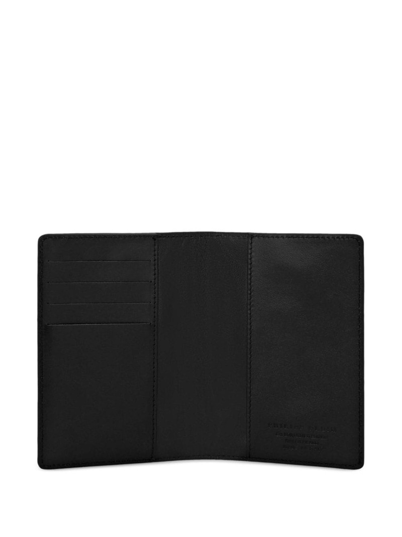 PHILIPP PLEIN logo-plaque passport cover outlook