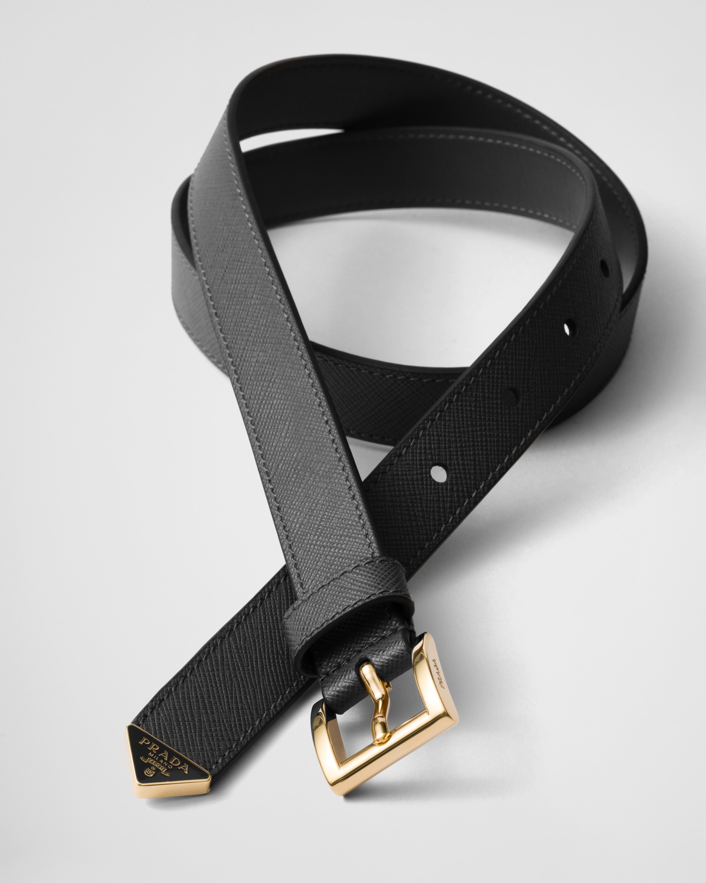 Saffiano leather belt - 2