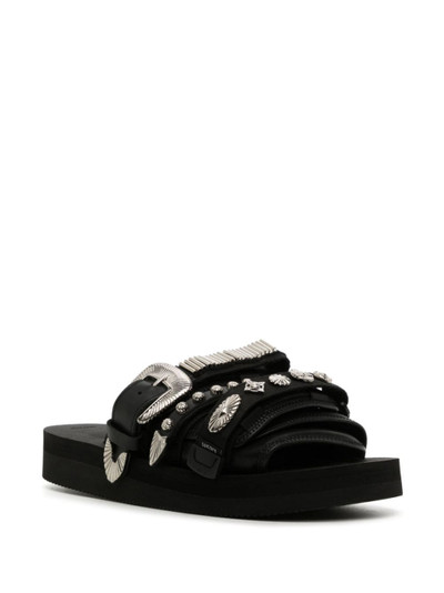 Suicoke stud-embellished open-toe sandals outlook