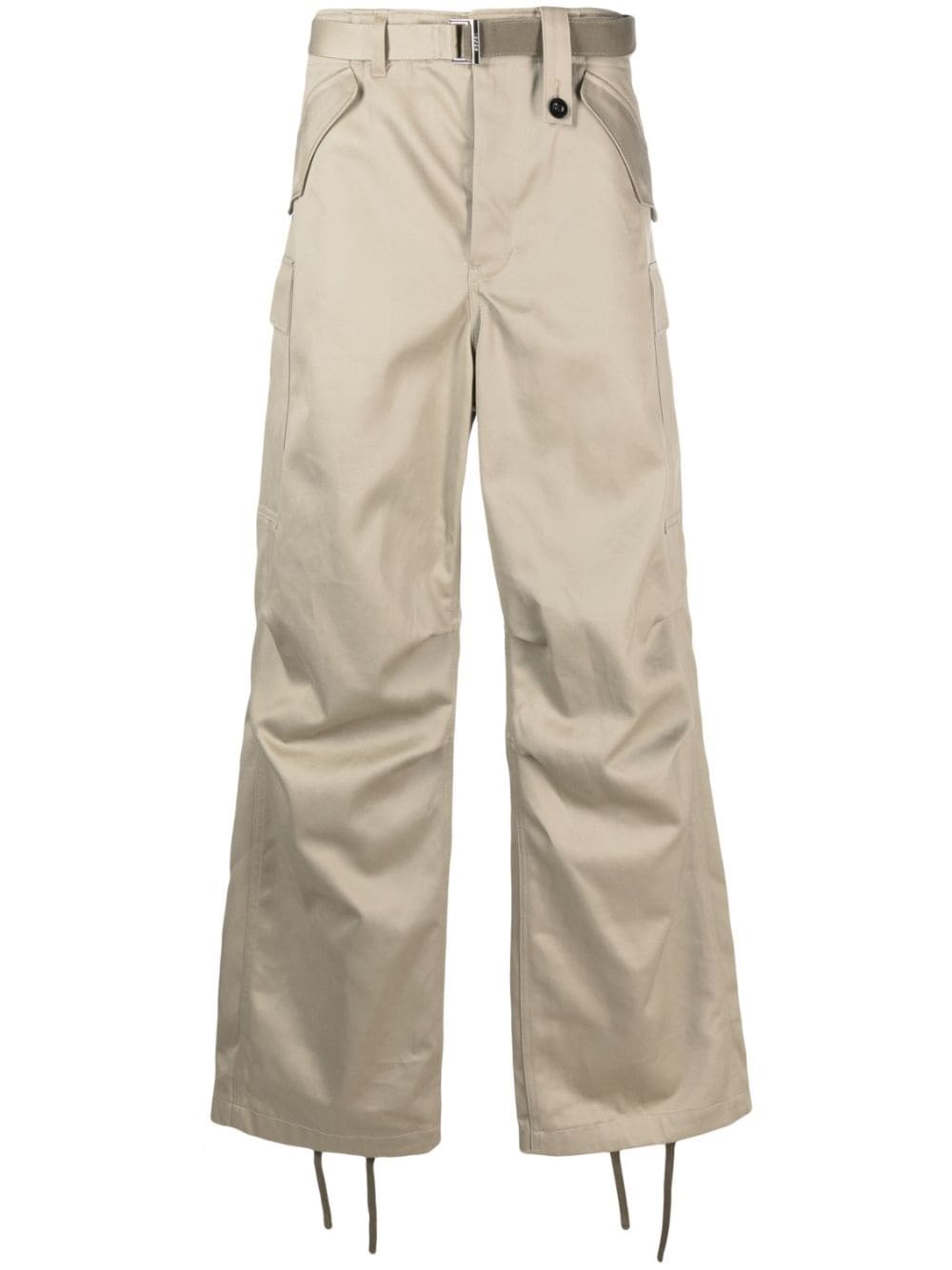 straight-leg cargo trousers - 1