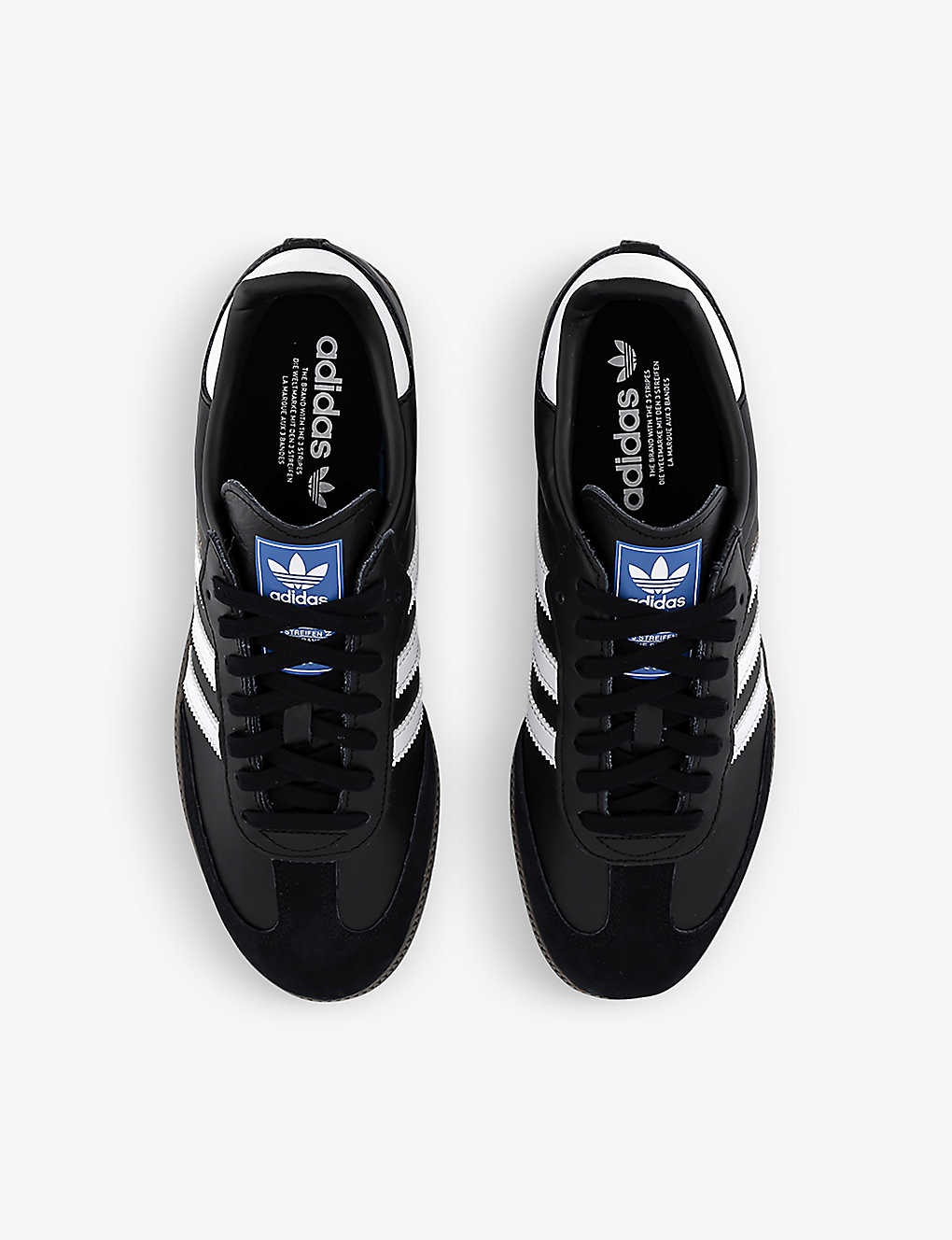 Samba OG logo-print leather low-top trainers - 2