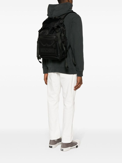 Moschino logo-appliquÃ© backpack outlook