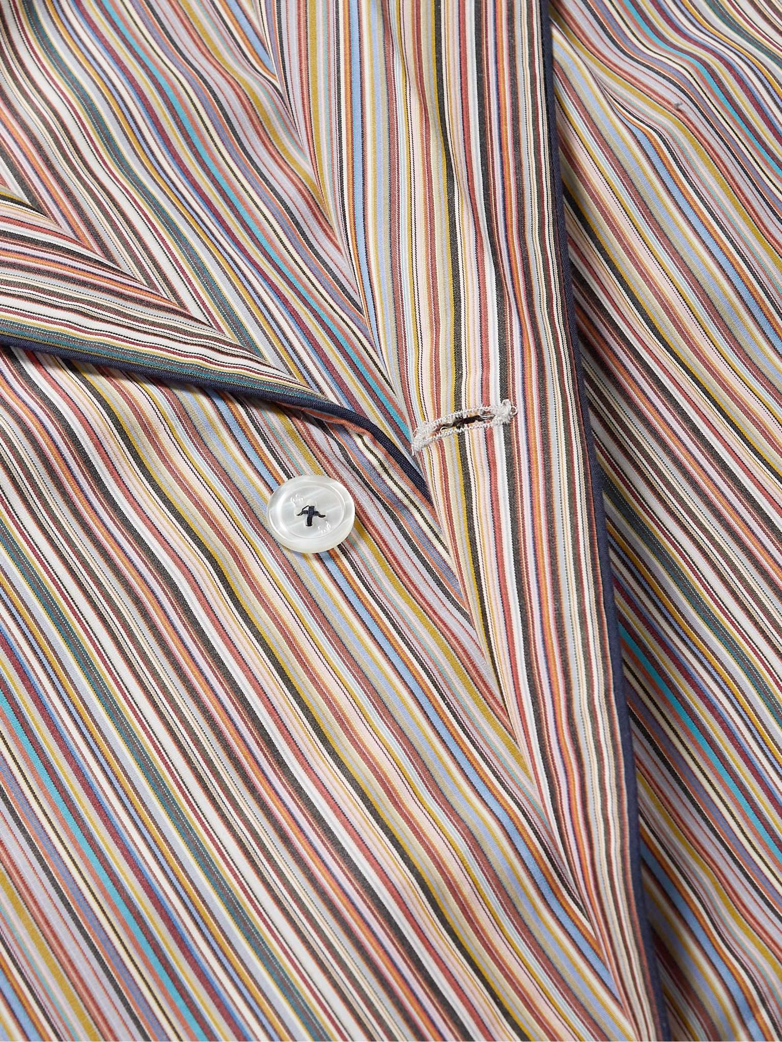 Striped Cotton-Poplin Pyjama Set - 5
