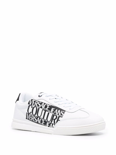 VERSACE JEANS COUTURE logo-print low-top sneakers outlook