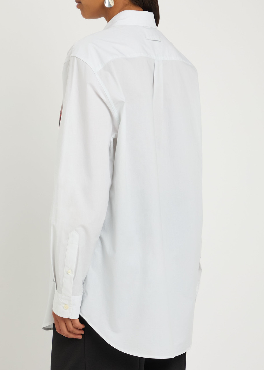 Jean Paul Gaultier Floral-print Cotton-poplin Shirt - 3