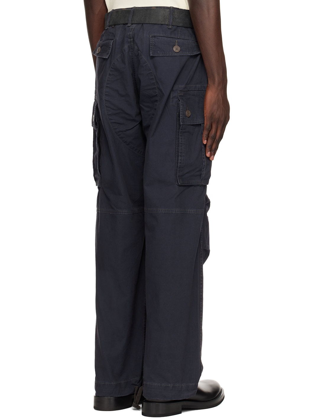 Navy Ranger Poplin Cargo Pants - 3