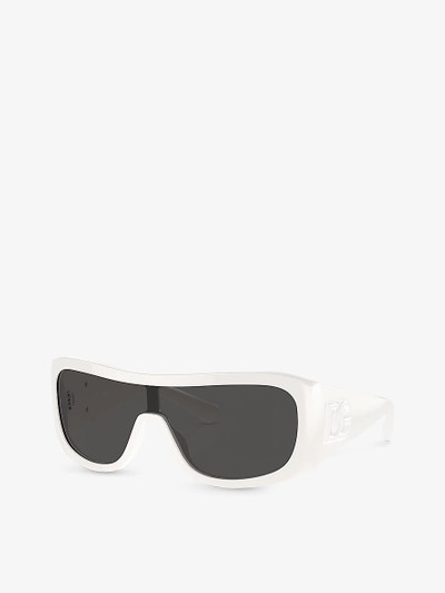 Dolce & Gabbana DG4454 rectangle-frame acetate sunglasses outlook
